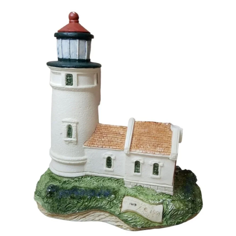 Harbour Lights Umpqua River OR HL 107 1991 1415/5500 COA ID Lighthouse